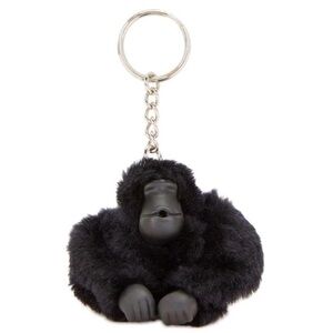 Kipling NWT Adriaan Monkey Keychain in Black Noir